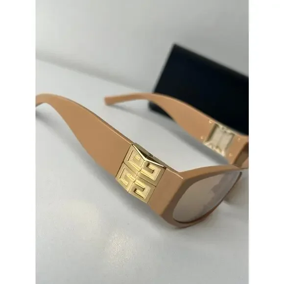 NEW Givenchy GV40054I Beige Monogram Logo Sunglasses